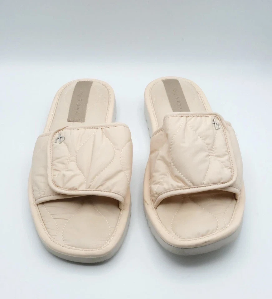 Rag & Bone Damen Eira Gesteppte Slide-Sandale Hell Rosa 39 - Bild 1 von 4