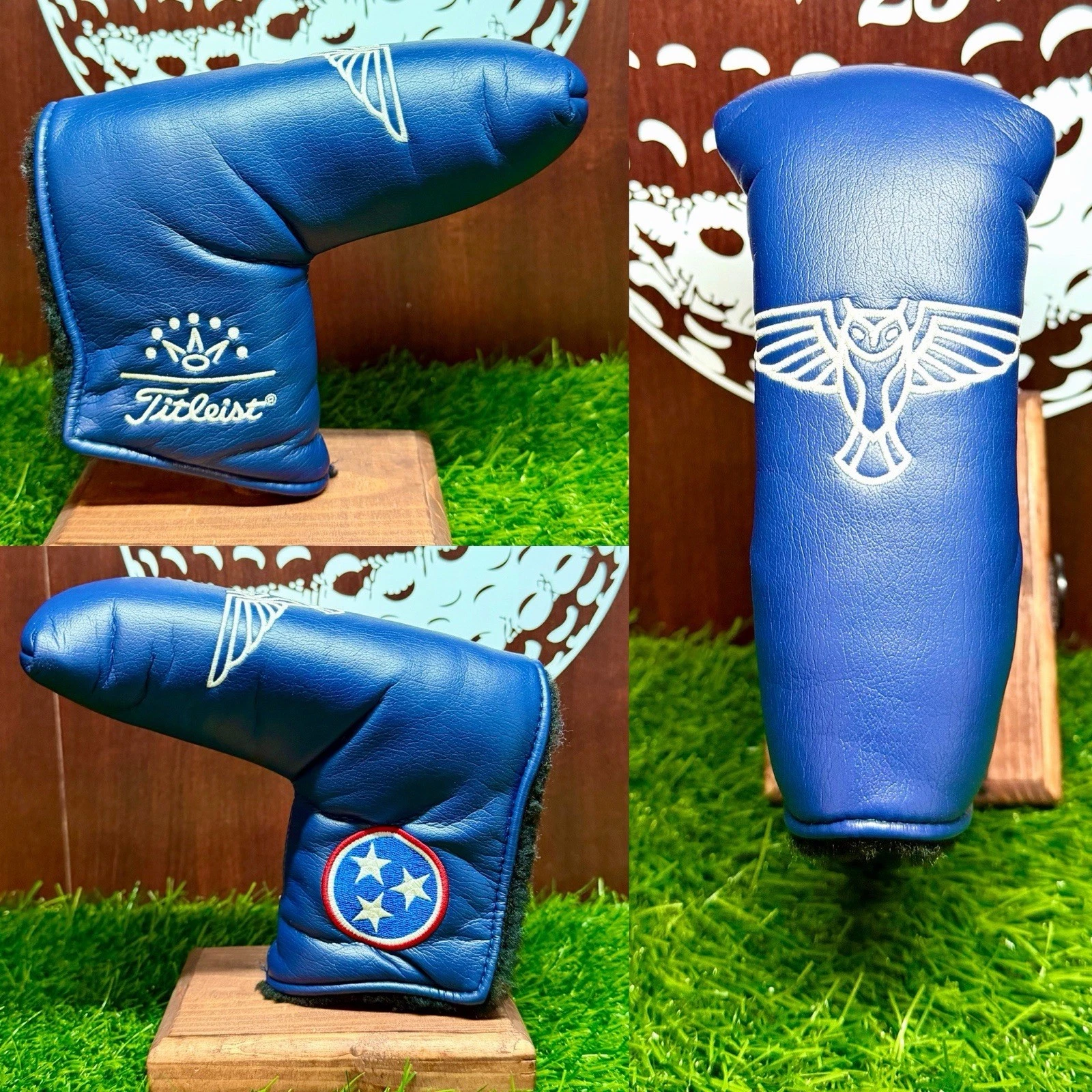 Scotty Cameron Blade Putter Headcover The Ooltewah Club Tennessee Flag Owl Logo