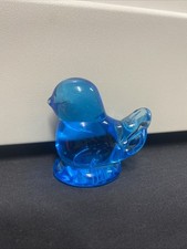 Leo Ward Terra Studio Glass Bluebird Of Happiness - Vintage 1994, Signed