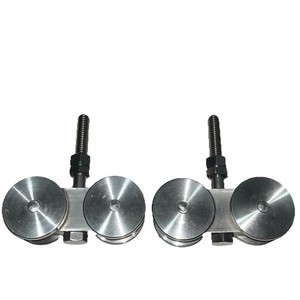 Pair Of Stainless Steel Wheel Cantilever Gate Carriages Heavy Duty Sliding Gate