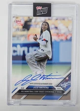 2024 TOPPS NOW #332 JUJU WATKINS AUTO USC-Dodgers 1st Pitch - /99
