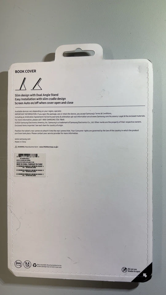 Samsung Galaxy Tab A7 Book Cover Keyboard, Gray, New in Package - Image 3 of 3