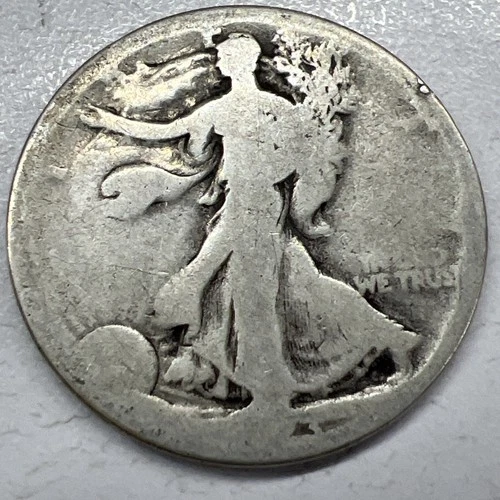 Rare Key Date 1923-S Walking Liberty 1/2 dollar Actual Coin Good Filler