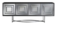 Wohnzimmer Silber Anrichte Designer Kommode Luxus Kommode Holz MöBel