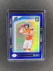 Bo Nix 2024 Panini Donruss Optic - Rated Rookie Blue Prizm 128/199 RC