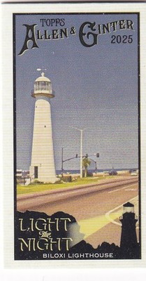 2025 Topps Allen & Ginter MLB No. LTN-2 Biloxi Lighthouse Light the Night