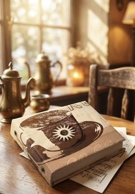 Mini Junkjournal, Notizbuch, Mitbringsel, Geschenk Kaffee