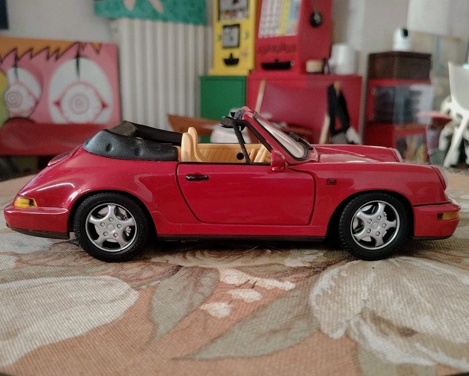 ANSON 1/18 - PORSCHE 911 - Modellino Auto Metallo Rosso - #A6# - Immagine 3 di 4