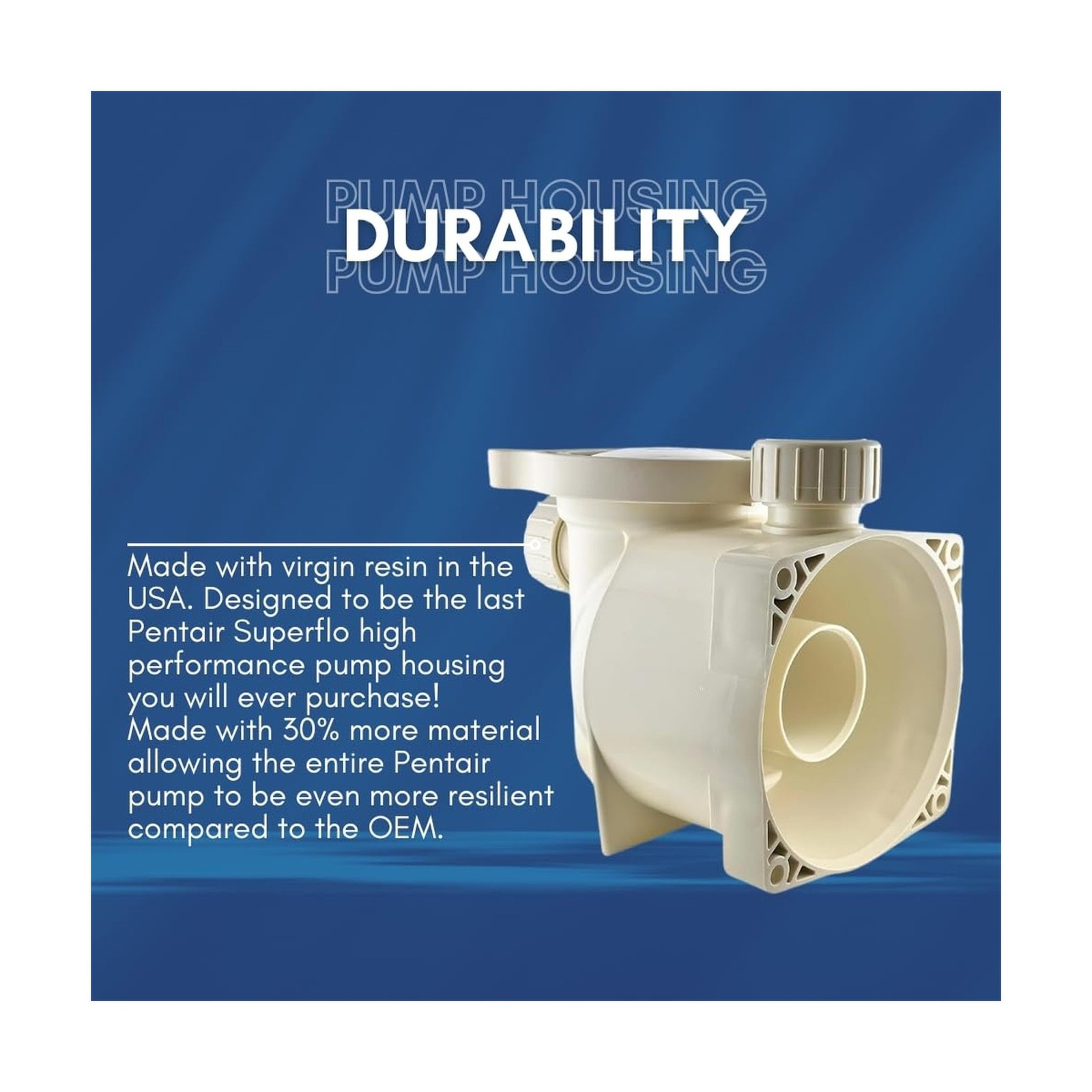 350089 Superflo Housing Compatible with Pentair Superflo/Superflo VS Inground...