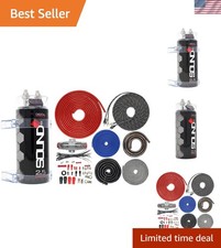 Complete 4 Gauge Amp Kit with 2.5 Farad Digital Capacitor - 2300W Power Solution