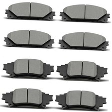 8PCS Front Rear Ceramic Brake Pads Replacement Kit Fits For 2010-2015 Lexus