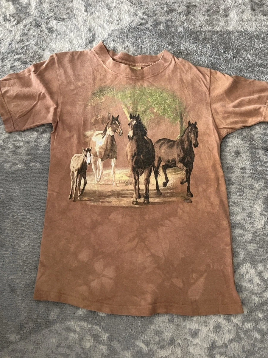 トップス house on the hill L/S Tee (Brown Horse) The Mountain Unisex Kids' Tops & T-Shirts for sale | eBay