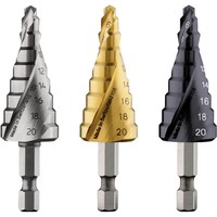 Bosch Stufenbohrer Hss-Tin, 4 - 20 Mm, 1/4-Zoll, 70,5 Mm, 9 Stufen, 2608587433