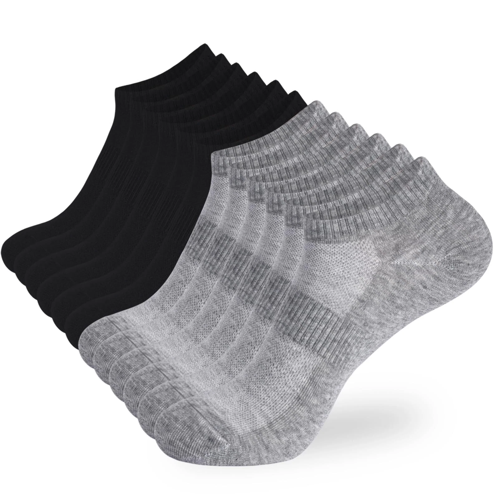 12 Pairs Ankle Socks Women and Men Low Cut No Show Athletic Running Short Socks