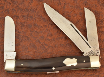 VINTAGE IXL GEORGE WOSTENHOLM SHEFFIELD ENGLAND SMOOTH HORN STOCKMAN KNIFE 36293