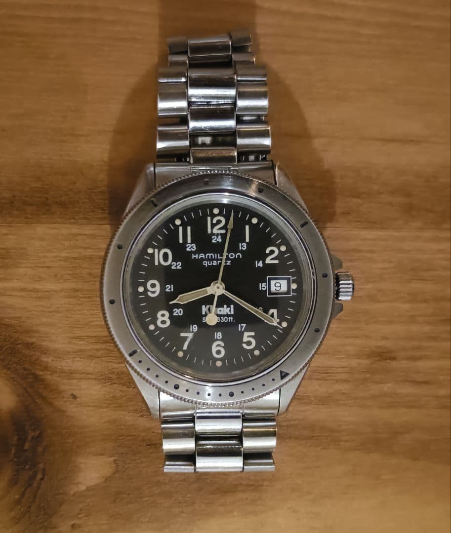 FROM JAPAN様 hamilton Khaki Sub 330ft Hamilton Khaki Sub 330ft Watch 38mm Quartz Vintage 17.5cm 6.89in