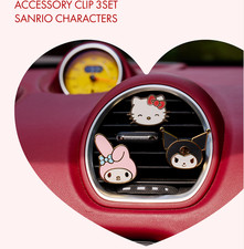 Ohscent X Sanrio Characters Collaboration Car Accessory Air Conditioner Clip3set Ohscent X Sanrio Characters Collaboration Car Accessory Air Conditioner Clip3set