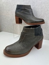 J Shoes Marylebone Patchwork Casual Ankle Booties UK 5 EUR 38 Brown Grey 