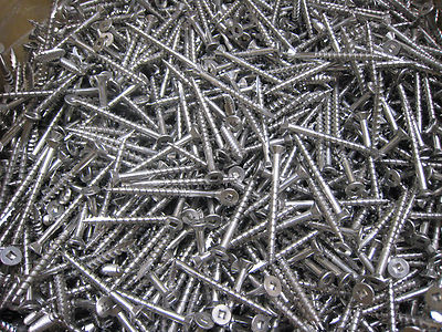 Screw Deck #9 X 2'' 304 Stainless Steel Flat Head c'sinking nibs 500 Screws