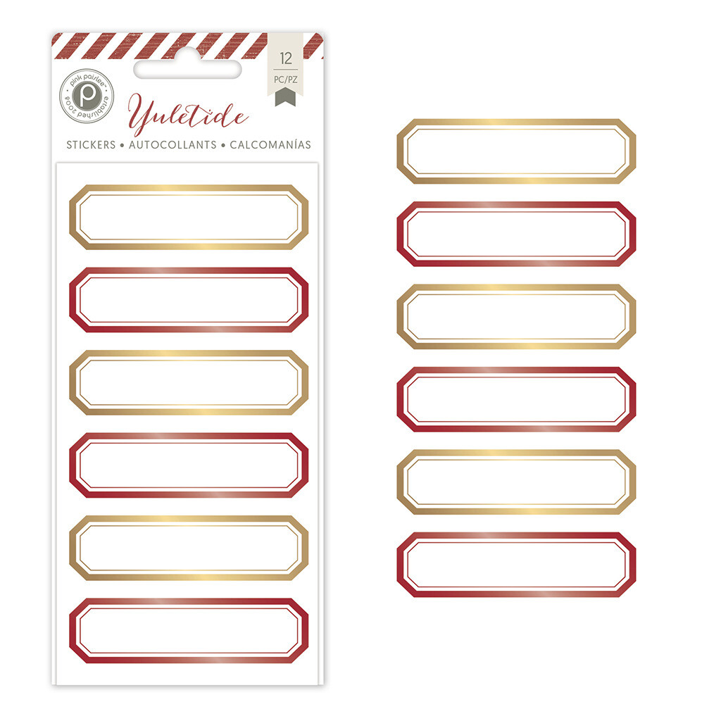 Yuletide Collection Christmas Foil Stickers Labels