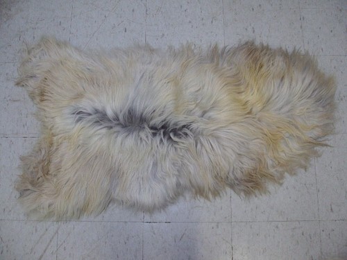 BEAUTIFUL ICELANDIC SHEEP LAMB FUR SKIN PELT HIDE RUG - Picture 8 of 13