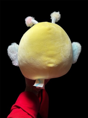 Kellytoy Squishmallow Yellow 7.5" Nixie Butterfly Rainbow Fuzzy Belly Plush - Picture 2 of 3