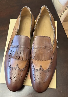 Paul Fredrick Brown Leather Tassel Loafers Evan Tassel Loafer - Brown Multi – Paul Fredrick main image 3