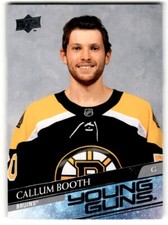 Callum Booth 2020-21 Upper Deck Young Guns Rookie #704 Boston Bruins