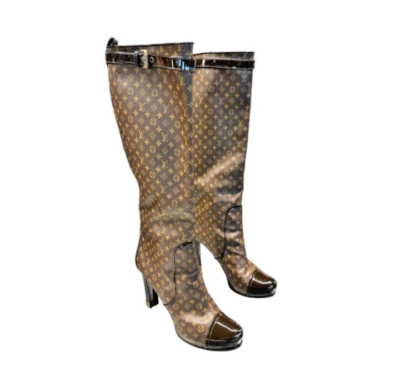Louis Vuitton leather monogram boots