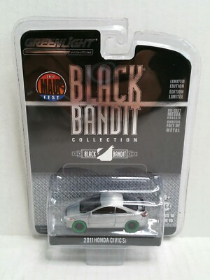 Rare Greenlight Black Bandit 2011 Honda Civic Si Raw Chase 1 Of 48