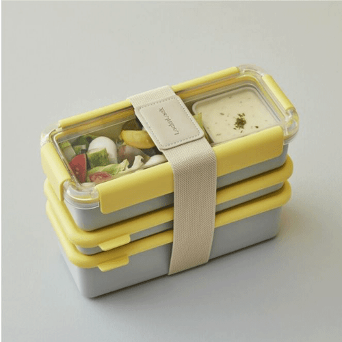 LocknLock DOSILOCK Professional Lunch Box 4 Containers - Spoons, Chopsticks - Picture 4 of 12