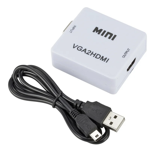VGA auf zu HDMI PC TV HDTV FULL HD Audio Video 1080P Wandler Konverter Adapter - Photo 5/6