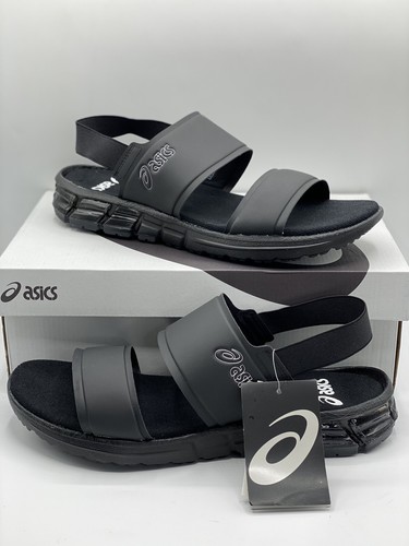 ASICS Gel-Quantum 90 Sling-Back Slides Sandals 12 Black GEL-Cushion - Picture 10 of 11