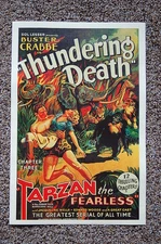 Tarzan The Fearless Lobby Card Movie Poster Thundering Death Buster Crabbe