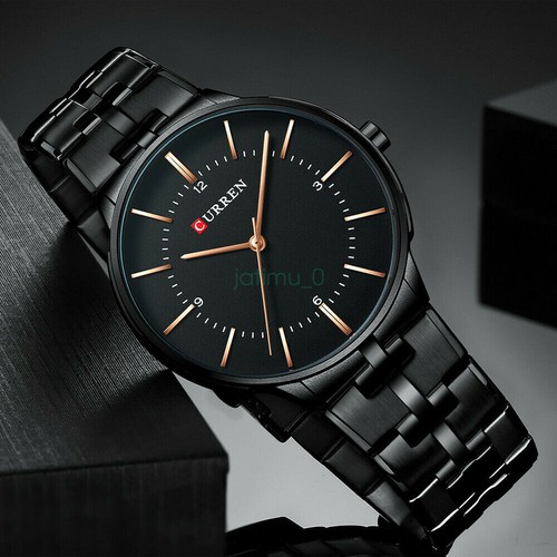 CURREN Men's Quartz Watches Luxury Brand Steel Wristwatch Male Business Watches - Picture 16 of 16