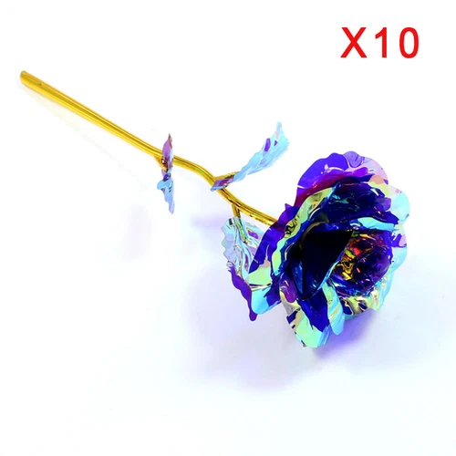 10X Galaxy Brillo Rosa Flor Lámina Artificial Día de San Valentín Regalo Novia - Imagen 14 de 18