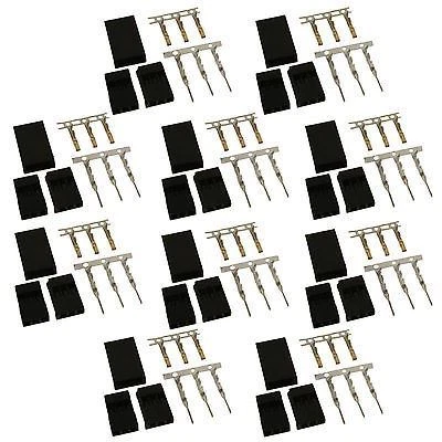 10 x Sets RC Futaba Male and Female Servo Battery Connectors Car Buggy Truck