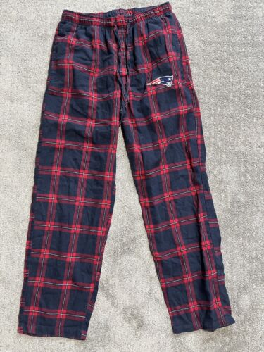 NEW ENGLAND PATRIOTS LICENSED NFL MEN’S SLEEP LOUNGE PAJAMAS PANTS Small Plaid - Picture 1 of 6