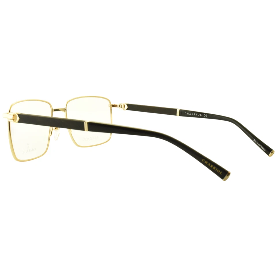 NUEVO PHILIPPE CHARRIOL PC75107 C03 Brillante Dorado Negro Rectángulo Borde Completo Marco Hombres Foto 4 de 4