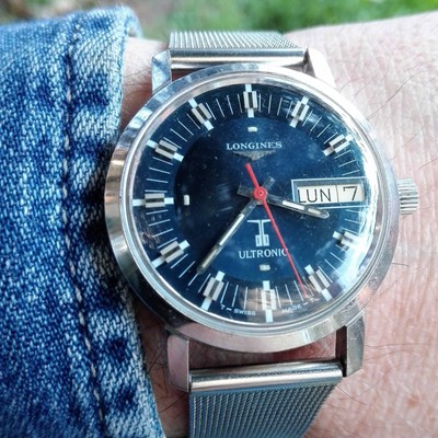 LONGINES ULTRONIC vintage 70's day date mod. 8626 1 cal.6332 diapason | eBay