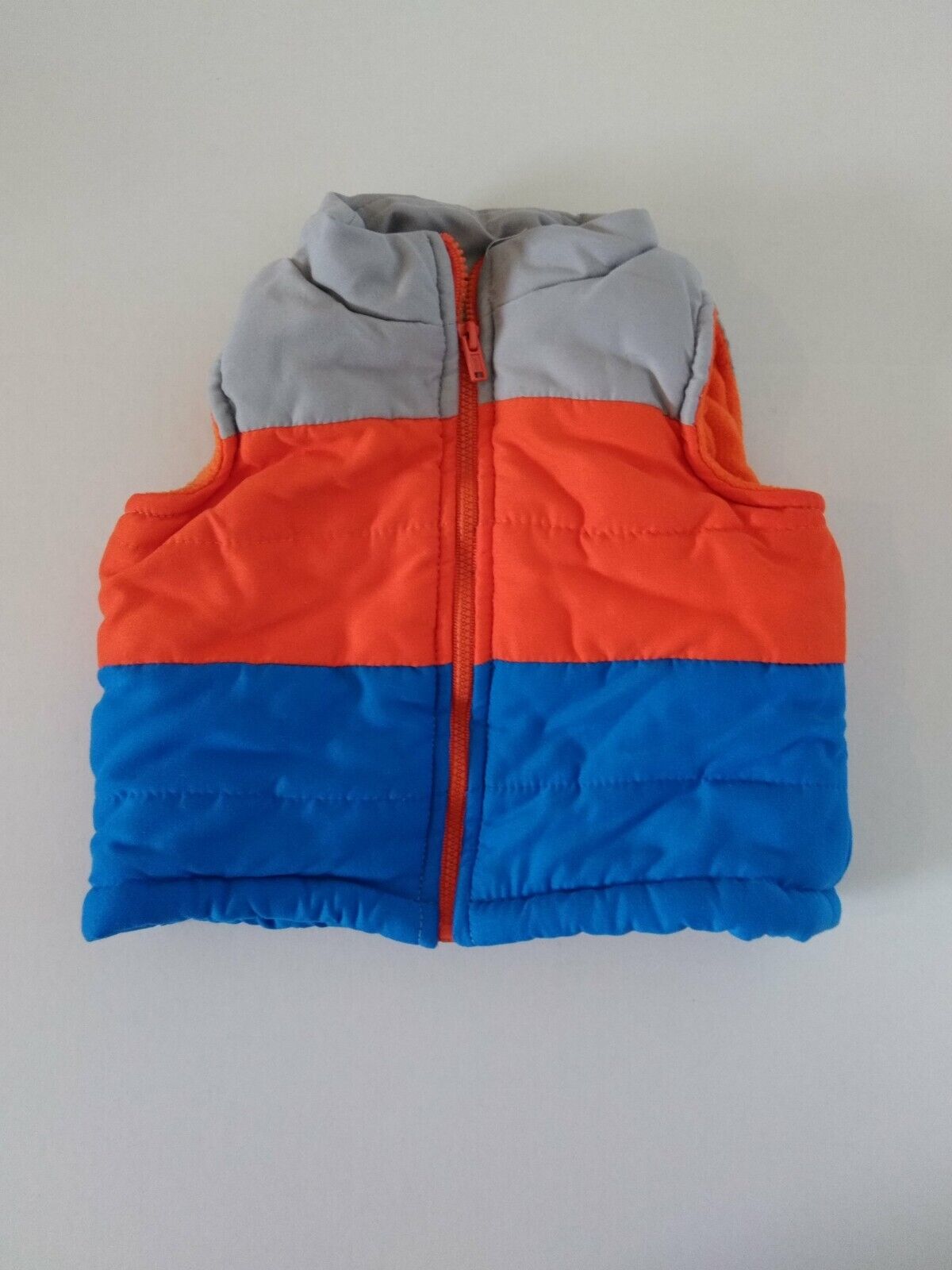 Wonder Kids Multi Color Puffer Vest Baby size 12 Months Casual sleeveless Boy