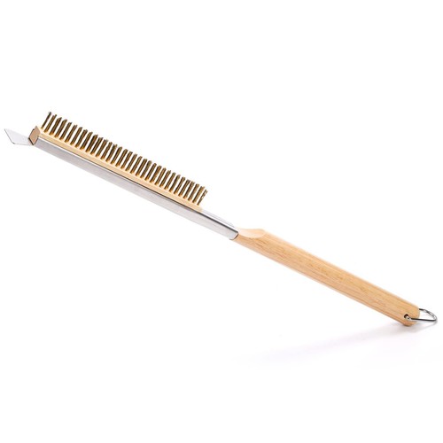 Pizza Oven Brush with Scraper Pizza Stone Wire Brush - 第 2/7 張圖片