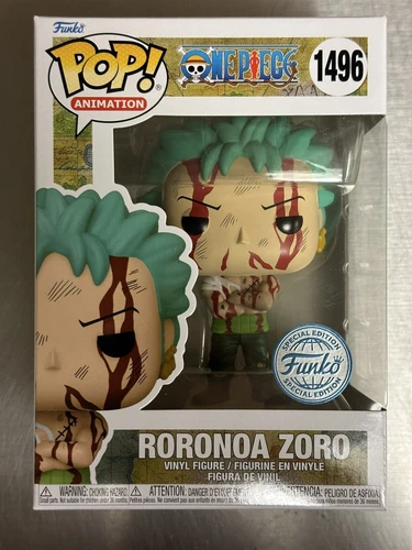 Funko Pop! One Piece Roronoa Zoro HT #1496 SE Sticker Nothing Happened
