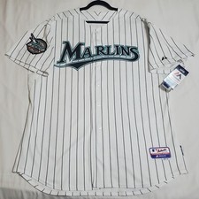 Jersey MAJESTIC AUTÉNTICO TALLA 54 3XL, FLORIDA MARLINS CLUB HOUSE 2003 Cool Base