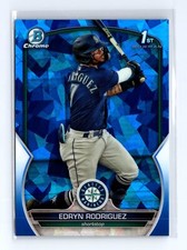 2023 Bowman Chrome Sapphire Edition Edryn Rodriguez #BCP-185 Prospects Mariners