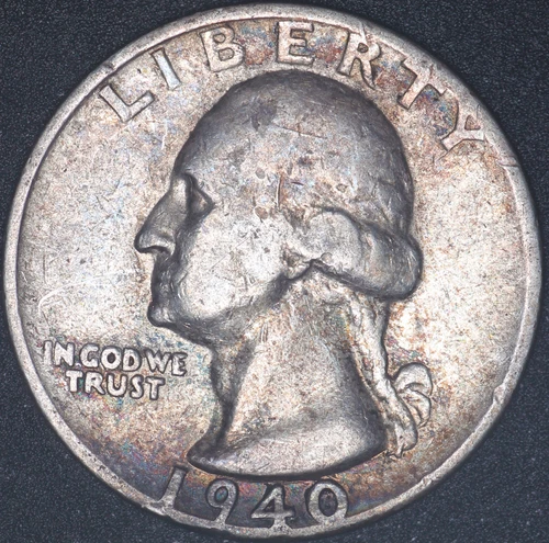 1940 S Washington Quarter EF-AU      #B