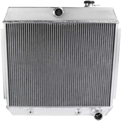 3 Row Aluminum Radiator For 1955-1957 Chevy Bel Air Nomad 150 210 V8 L6 ...