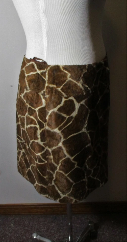 Falda de piel sintética marrón NANETTE LEPORE talla 6 Foto 3 de 4