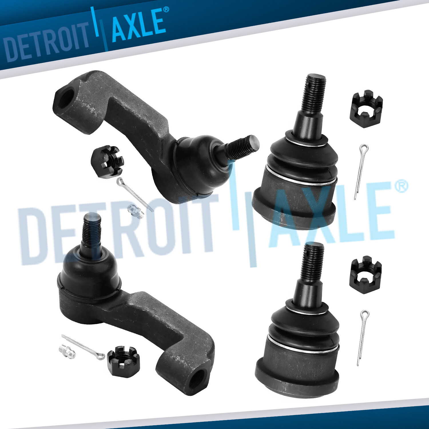 Front Lower Ball Joint & Outer Tie Rod Kit for 2005 2006 2007 Jeep