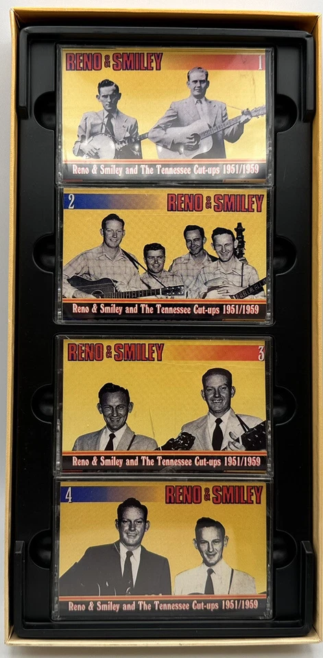 Don Reno & Red Smiley Four Cassette Box Set W/Pictorial Booklet 1951-1959 Foto 2 de 4